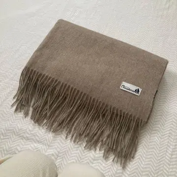 michel beudouin 캐시미어 대형 스톨 베이지