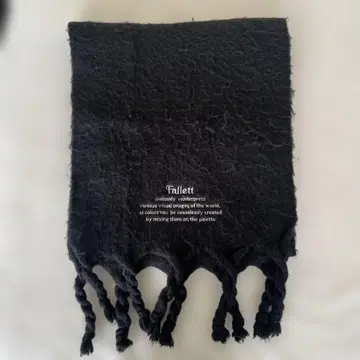 한국 Fallett 블랙 머플러 MUSINSA