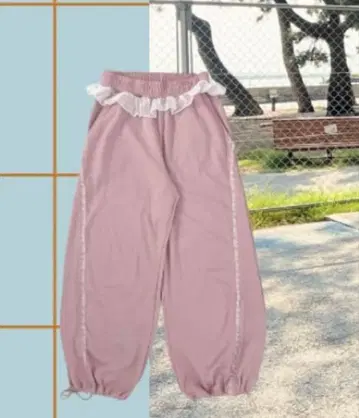 시마무라 ayano 콜라보 프릴 팬츠 L