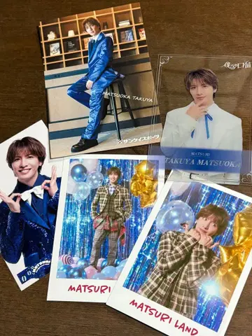 MATSURI 마츠오카 타쿠야 폴라로이드풍 프로마이드 클리어 카드 세트