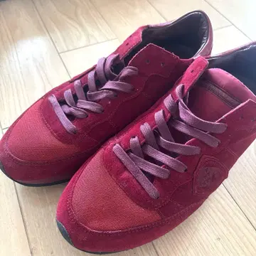 가격 인하! PHILIPPE MODEL 빨간색 스니커즈