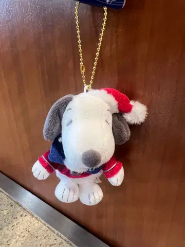 USJ 한정판 스누피 크리스마스 마스코트 키체인