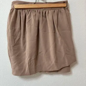 베이지 타이트 스커트