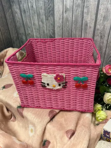 헬로키티 핑크 바스켓 초레어 자택 보관품