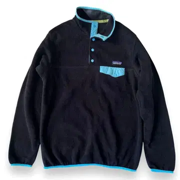 파타고니아 신틸라 스냅T 플리스 자켓 L 블랙 스카이블루