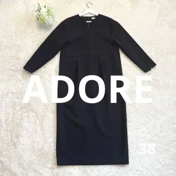 ADORE 아도어 긴팔 롱 원피스 블랙