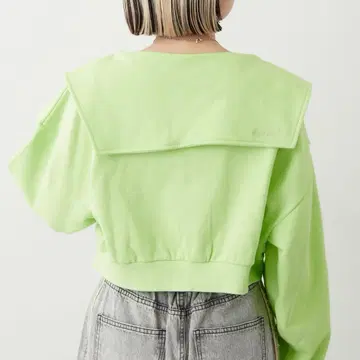 정가 7,040 새상품 세일러 카라 맨투맨 상의 여성용 트레이닝복 후드티