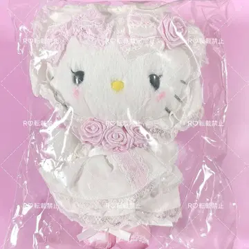 산리오 화이트 프릴 마스코트 키티