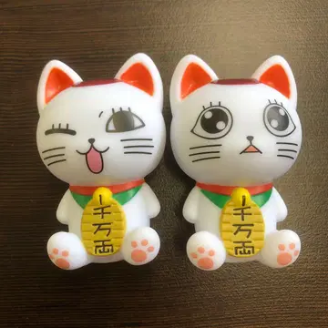 단다단 터보바바 오컬트 소프트 비닐 마스코트 마네키네코 2개