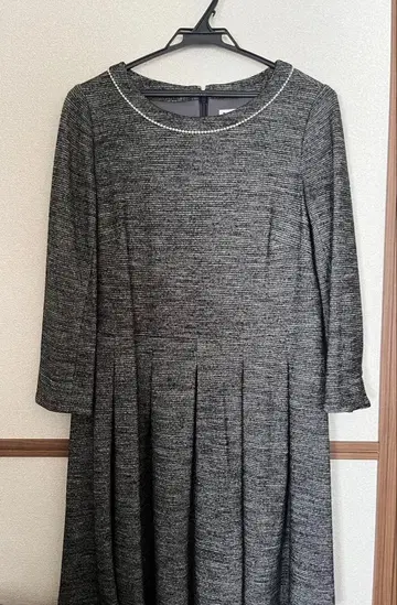 KUMIKYOKU 쿠미쿄쿠 긴팔 무릎 기장 원피스 사이즈 5 L 사이즈