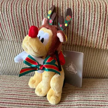 디즈니 스토어 플루토 봉제 인형 키링 키체인 B