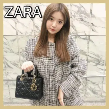 ZARA 비쥬 버튼 트위드 자켓