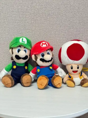마리오 루이지 버섯 봉제 인형 세트