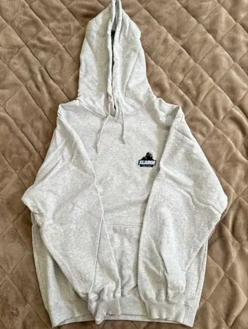 XLARGE 그레이 후드 부착 후드티
