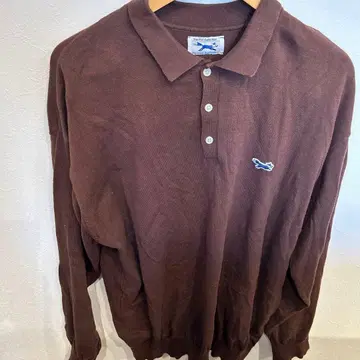 Penneys 브라운 코튼 니트 피케 셔츠