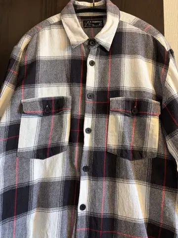 할리우드 런치마켓 체크 무늬 플란넬 셔츠