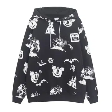 호러 캐릭터 프린트 스웨트 셔츠