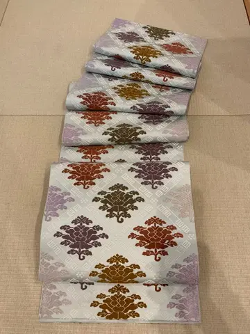 순수 실크 후쿠로 오비 새상품급