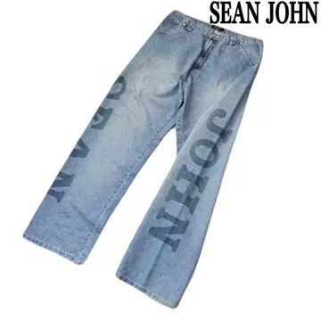 00s SEAN JOHN 숀 존 로고 배기진 Y2K 36