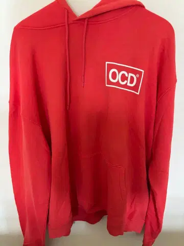 OCD Petit Club 후드티 XL 빨간색
