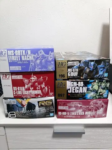 건담 프라모델 HG, RG 6개 세트