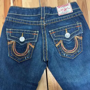 트루 릴리전 RAINBOW JOEY 데님 청바지 USA W25