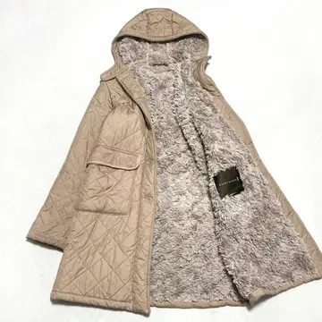 매킨토시 36 충전솜 퀼팅 보아코트 후데트 롱 보아 안감