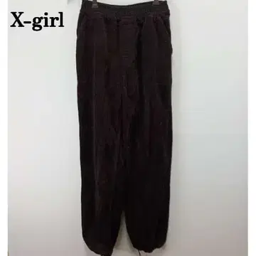 X-girl 코듀로이 와이드 이지 팬츠 262
