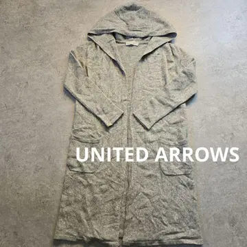 뷰티앤유스 후드 롱 가디건 울 혼방 F