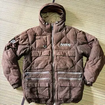 Burton Analog 브라운 스웨이드 다운 자켓 사이즈 M