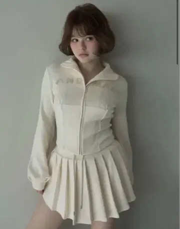 andmary 레이스 로고 세트 아이보리