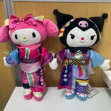 푸로랜드 콜라보레이션 라이브 캐릭터 BIG 봉제 인형 마이멜로디 쿠로미
