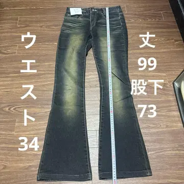 G.JON 다크 데님 부츠컷 데님