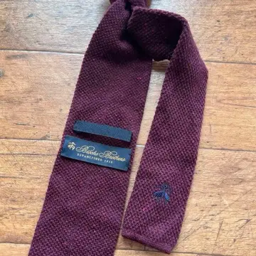 Brooks Brothers 니트 넥타이 와인 레드