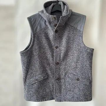 Eddie Bauer 후드 부착 그레이 계열 베스트 M/L