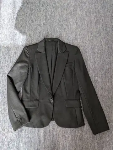 블랙 슬림핏 비즈니스 자켓