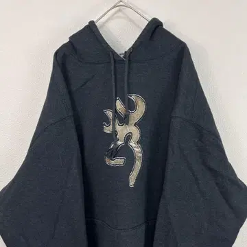 USA 구제 의류 browning 카모플라쥬 후드티 그레이