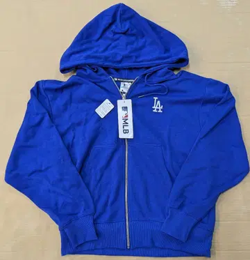 새상품 M 사이즈 MLB 다저스 풀 집업 후드티 블루