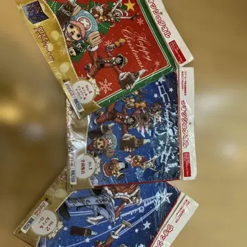 코카콜라 크리스마스 캐릭터 타월 4개 세트 경품입니다.