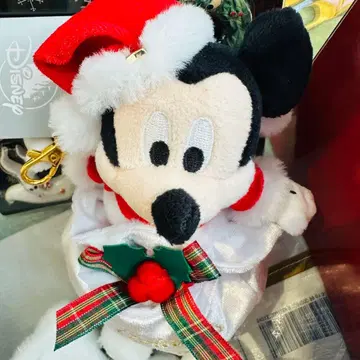 미키 봉제 인형 키링 키체인 DISNEY CHRISTMAS