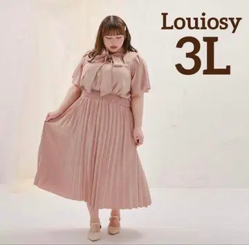 Louiosy 보타이 플리츠 원피스