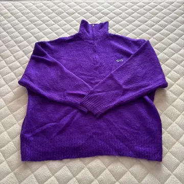 TOWN CRAFT 퍼플 모헤어 니트