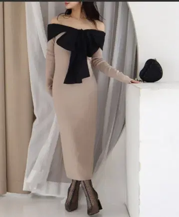 ROYAL PARTY 선물 원피스 베이지 새상품급