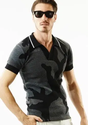 새상품 1piu1uguale3 LINE RETRO 스키퍼 피케 셔츠