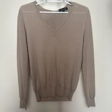 드로어 베이지 캐시미어 실크 V넥 니트 사이즈 1