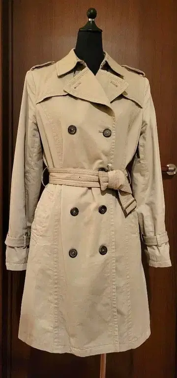 UNITED ARROWS 베이지 트렌치코트 더블 브레스트