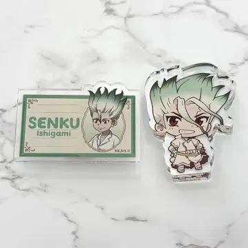 Dr.STONE 두께 아크릴 스탠드 아크릴 배지 이시가미 센쿠