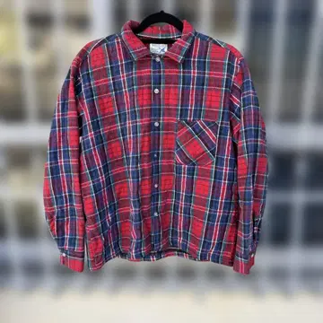 WESTERN FIELD 체크 무늬 플란넬 셔츠 L 사이즈