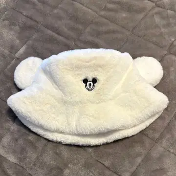 [ 미키 귀 달린 버킷햇 ] 디즈니 화이트