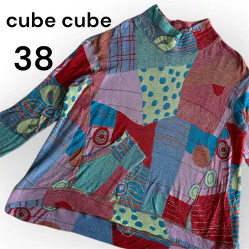 [ 하자품 ] cubecube 센소유니코 컬러풀 긴팔 티셔츠 면100%